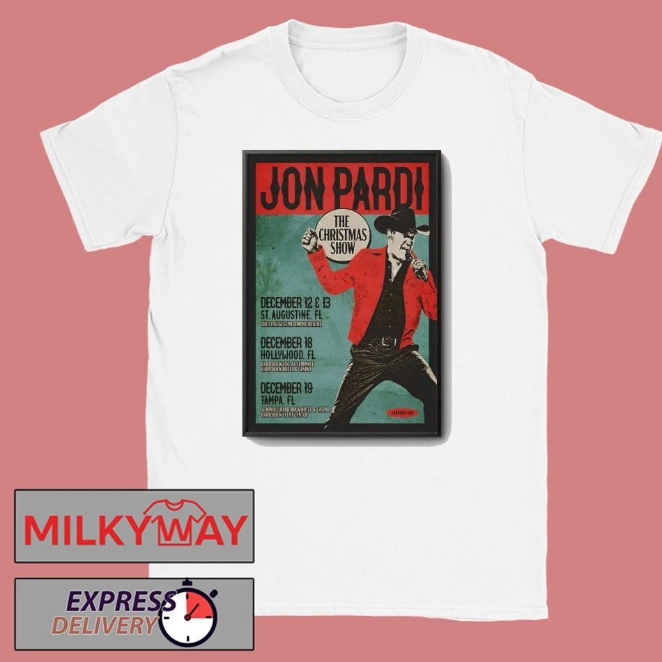 Jon Pardi Dec 12-13 2025 St. Augustine Amphitheatre In St. Augustine, FL Poster shirt