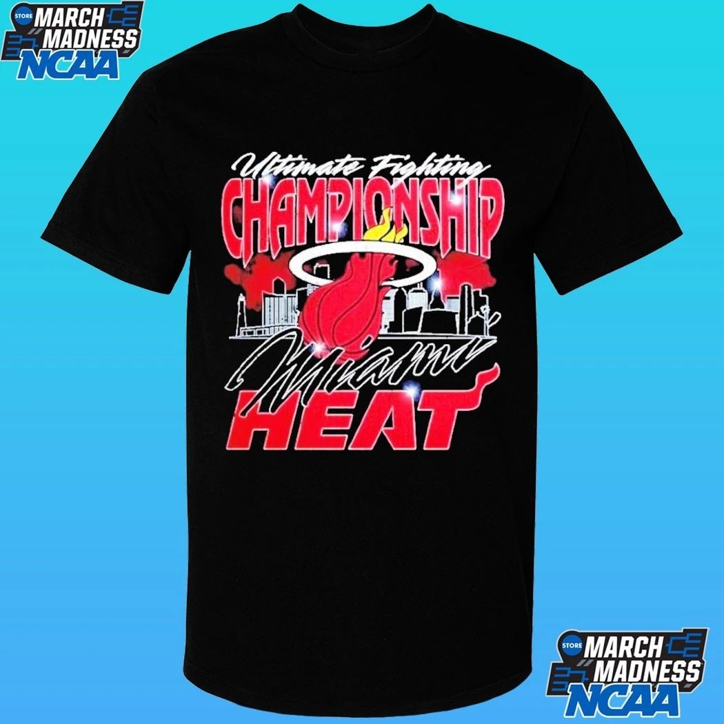 Ufc X Miami Heat Exclusive Event Merch Ufc 327 At Kaseya Center Shirt
