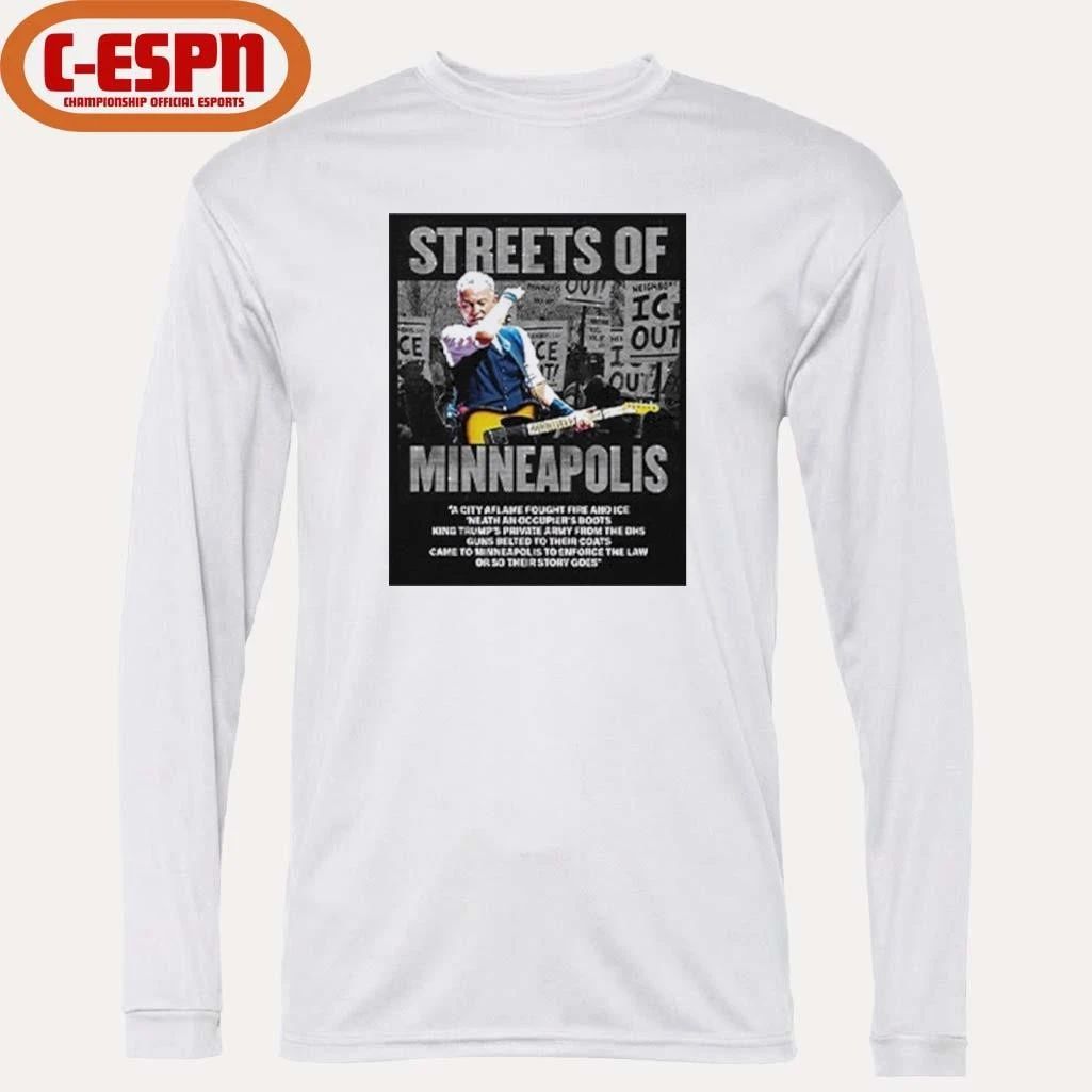 Bruce Springsteen Streets Of Minneapolis Anti ICE Shirt
