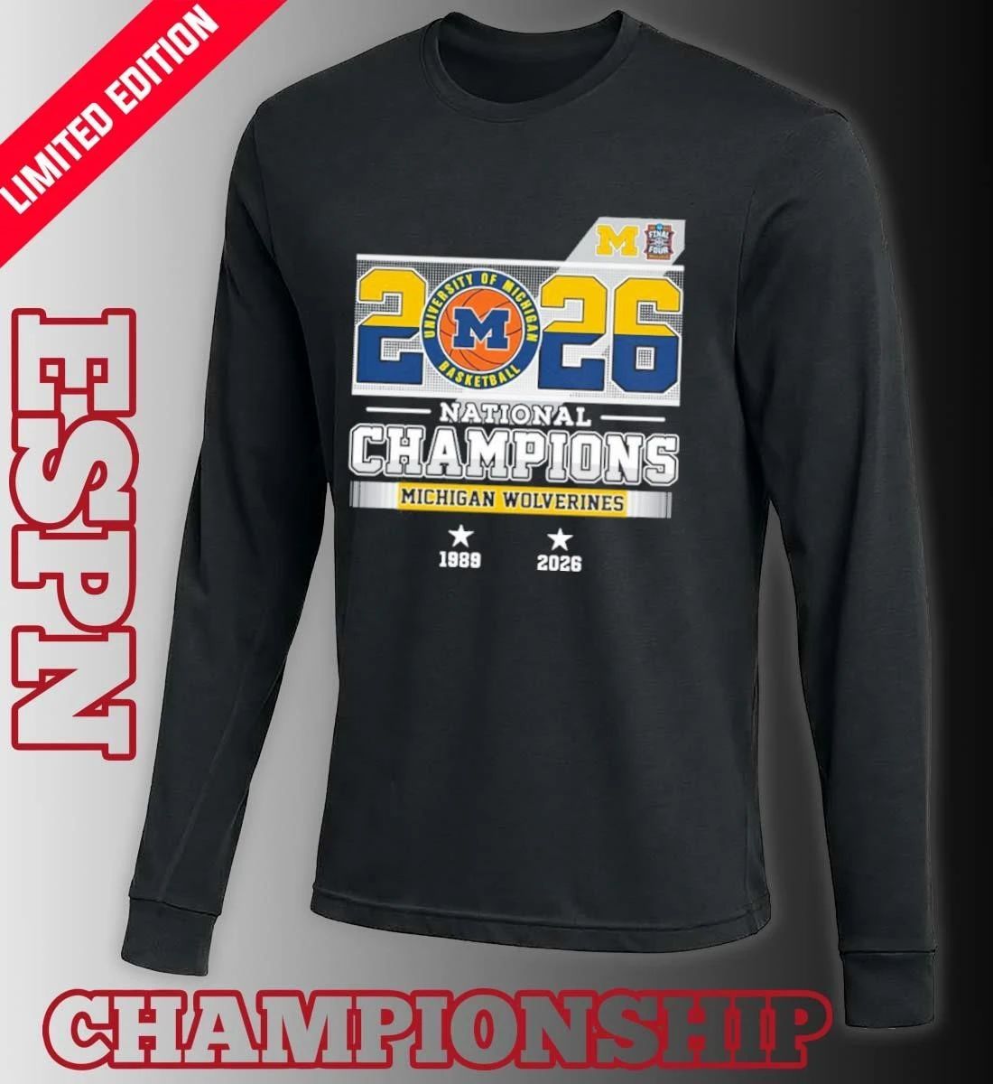 Michigan Basketball National Champions 1989, 2026 Shirt