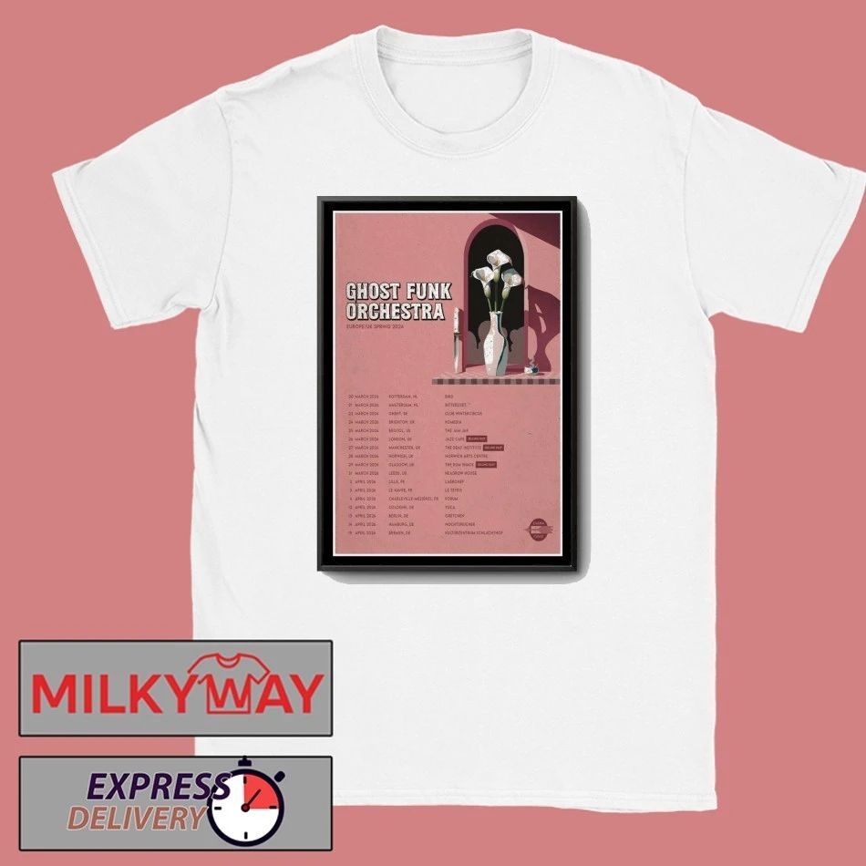 Ghost Funk Orchestra Europe and UK Spring 2026 Poster shirt
