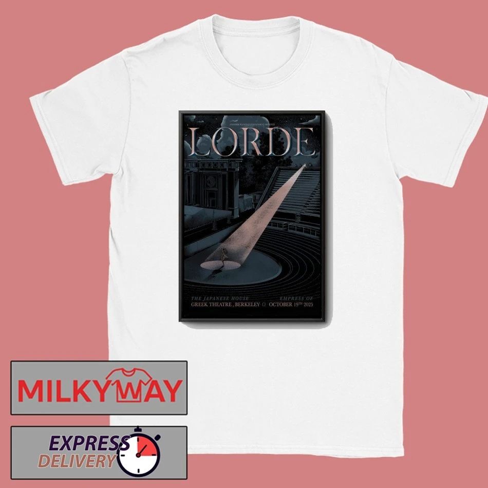 Lorde In Berkeley CA On Oct 19 2025 Tour Poster shirt