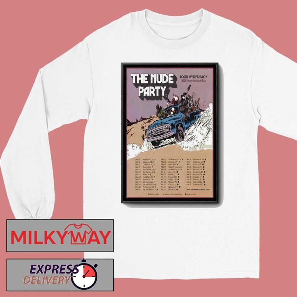The Nude Party Fall Tour 2026 Poster shirt