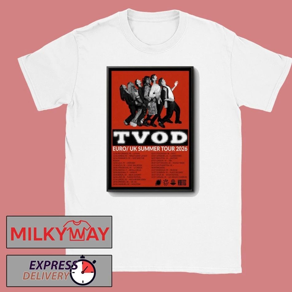 TVOD Summer Tour EU UK 2026 Poster shirt