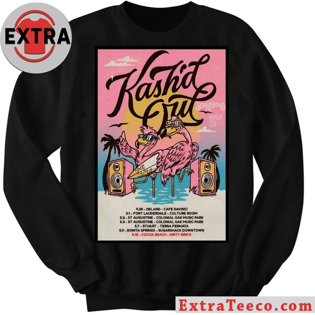 Kash’d Out Beach Fly Tour 2026 Poster Shirt