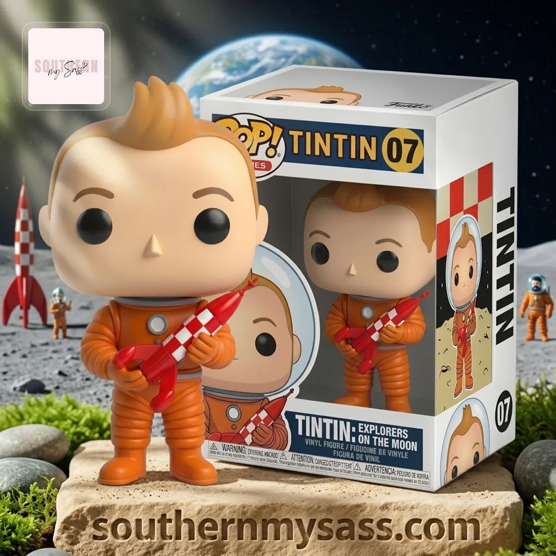 Tintin Explorers on the Moon Funko Pop Collectible Vinyl Pop Figure Doll