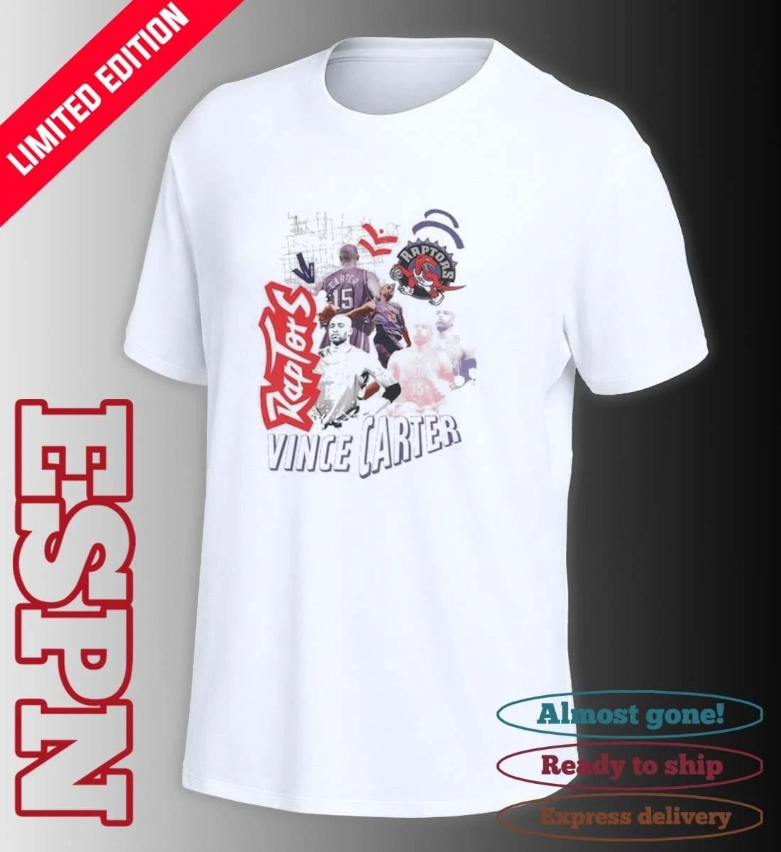 Toronto Raptors Vince Carter Classic Sport Player 2026 T-Shirt