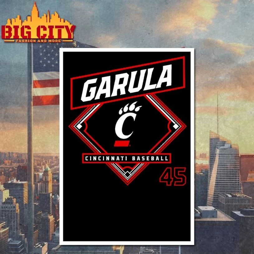 Brenden Garula Cincinnati Bearcats Baseball T-shirt