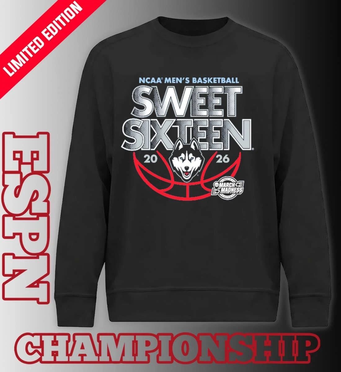 Sweet Sixteen 2026 Uconn Men’s Basketball Shirt