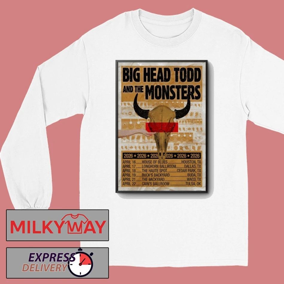 Big Head Todd And The Monsters Texas Tour 26 Poster T-Shirt