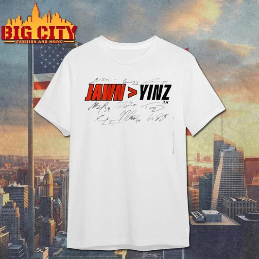 Funny Philadelphia Hockey Jawn Yinz Signature Shirt