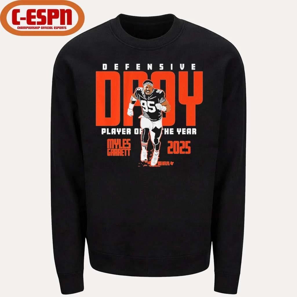 Myles Garrett 2025 Defensive Player of the Year shirt
