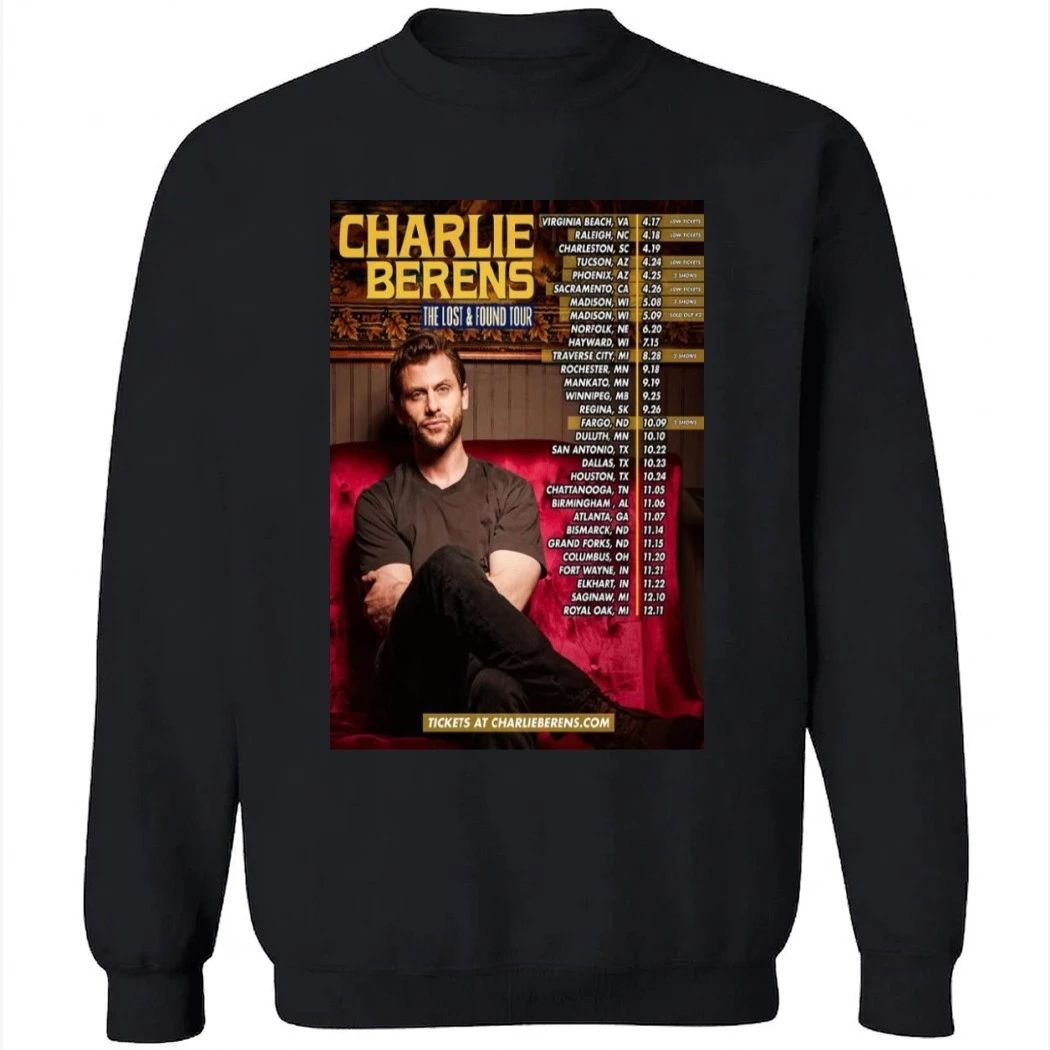 Charlie Berens The Lost & Found 2026 Tour Shirt