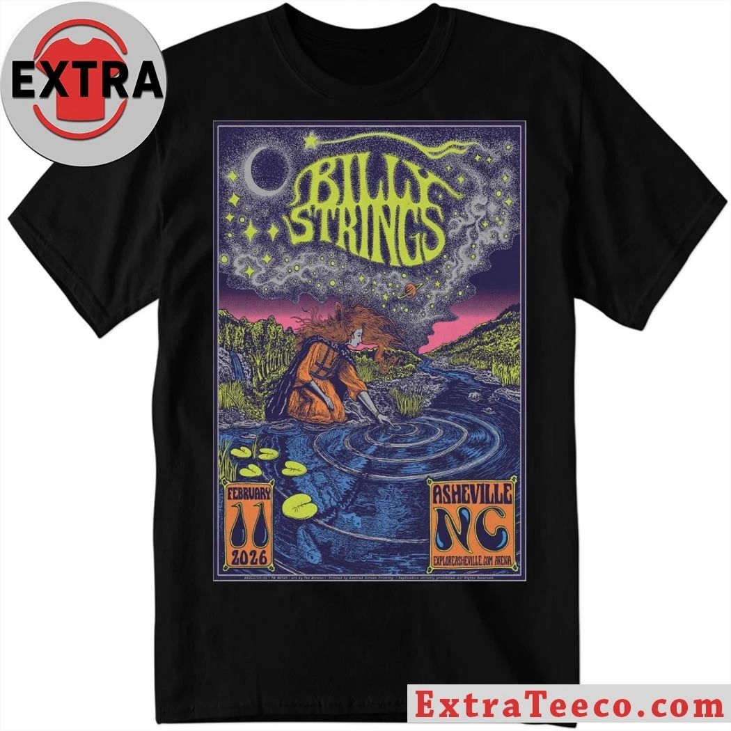 Billy Strings 02 11 2026 ExploreAsheville.com Arena Asheville, NC Poster T-Shirt