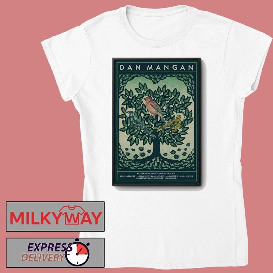 Dan Mangan Natural Light 2025 European Shows Poster shirt