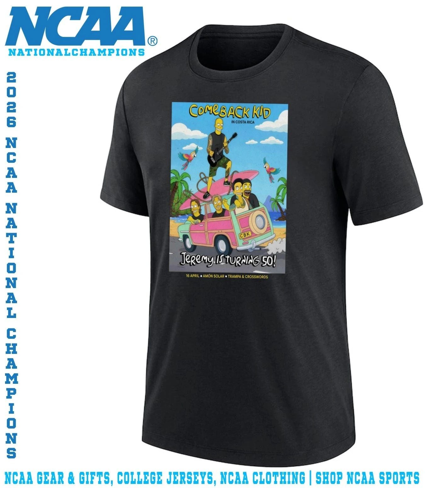 Comeback Kid Apr 16 2026 Amon Solar In San José Costa Rica poster shirt
