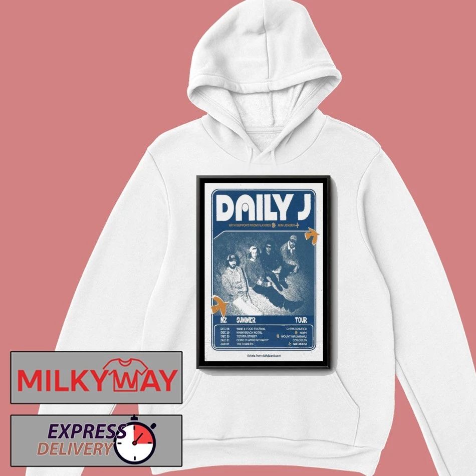 Daily J NZ Summer Tour 2025-2026 Poster shirt
