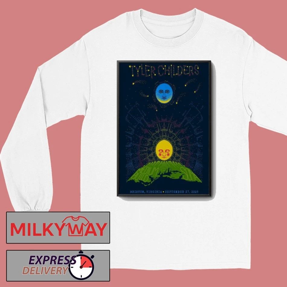 Tyler Childers September 27 2025 In Bristow, VA Tour Poster shirt