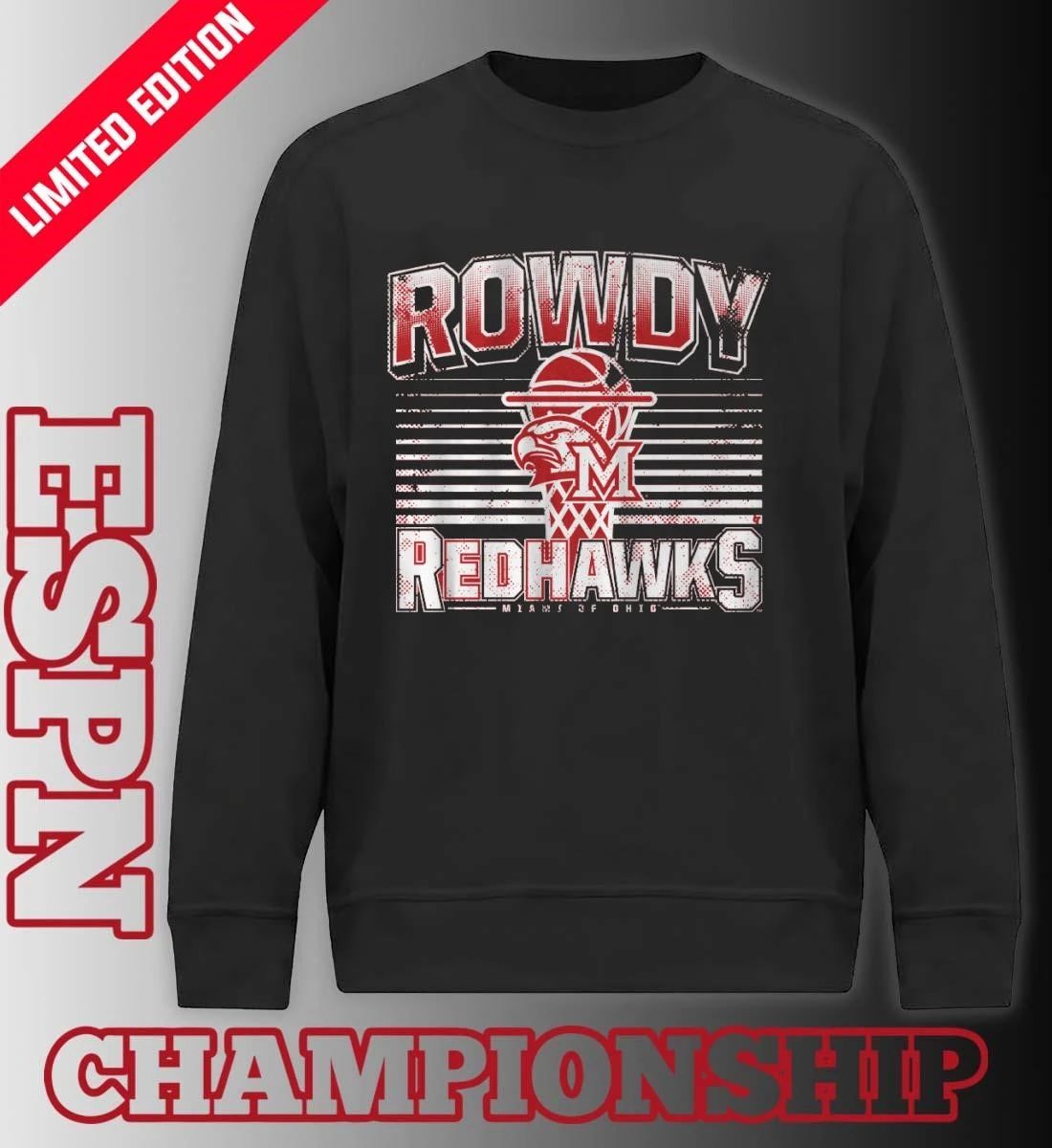 Miami RedHawks Basketball Rowdy RedHawks Shirt