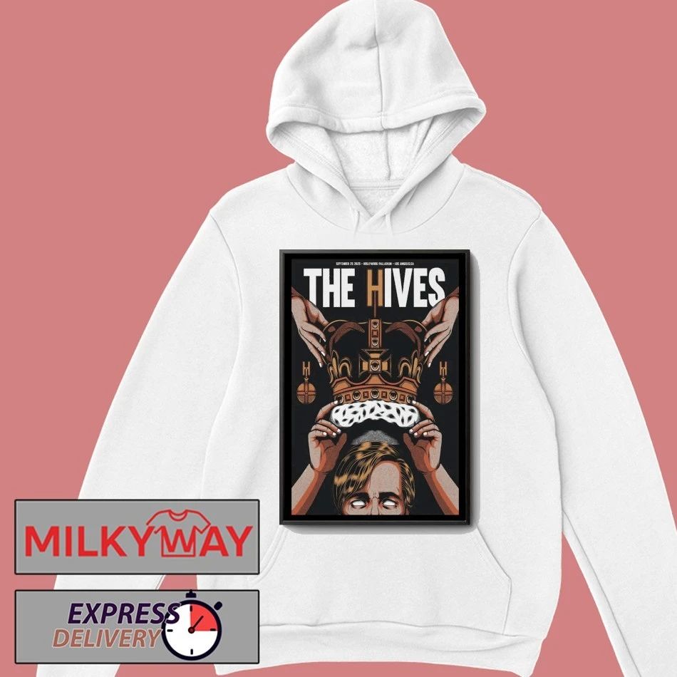 Poster The Hives Hollywood, CA Tour 25 Sep 2025 shirt