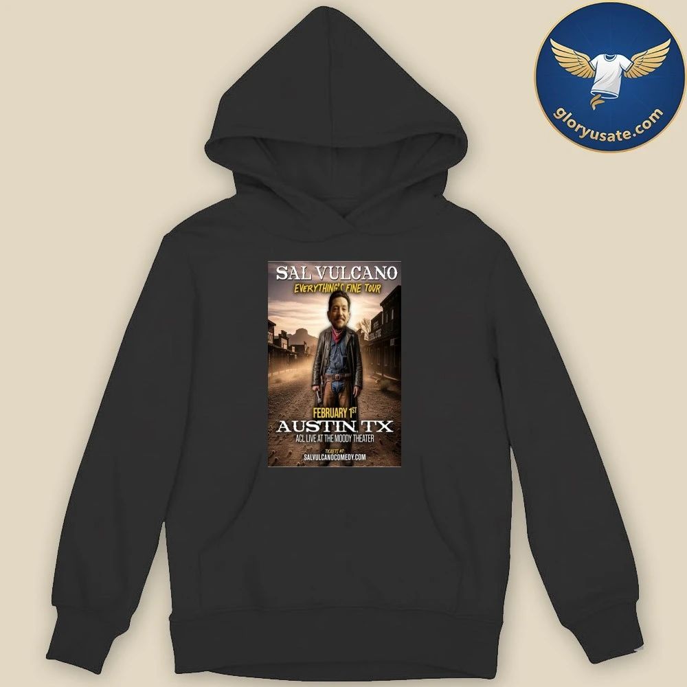 Sal Vulcano Austin, TX February 1 2026 Concert Poster Shirt