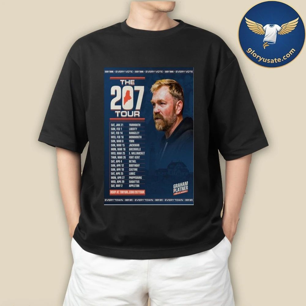 Graham Platner For Senate The 207 Tour 2026 Poster Shirt