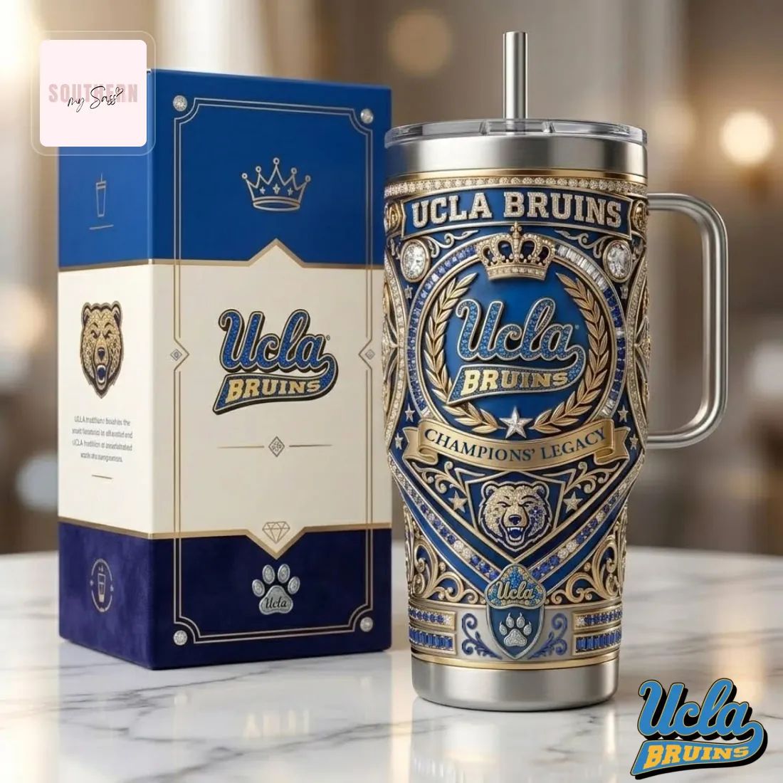UCLA Bruins Champions’ Legacy Luxury Handled Tumbler