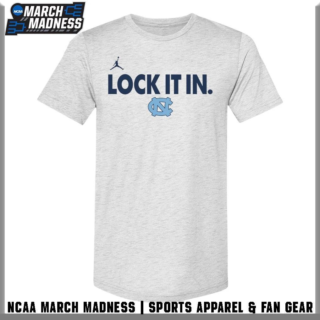 North Carolina Tar Heels Men’s Basketball Lock It In 2026 T-Shirt