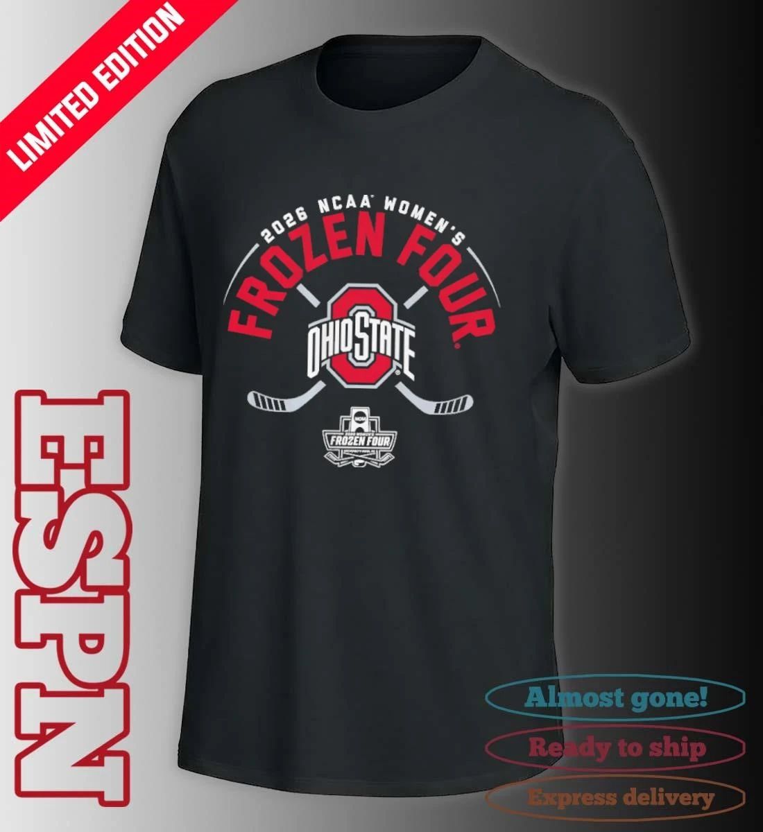 Ohio State Women’s Ice Hockey 2026 Frozen Four T-Shirt