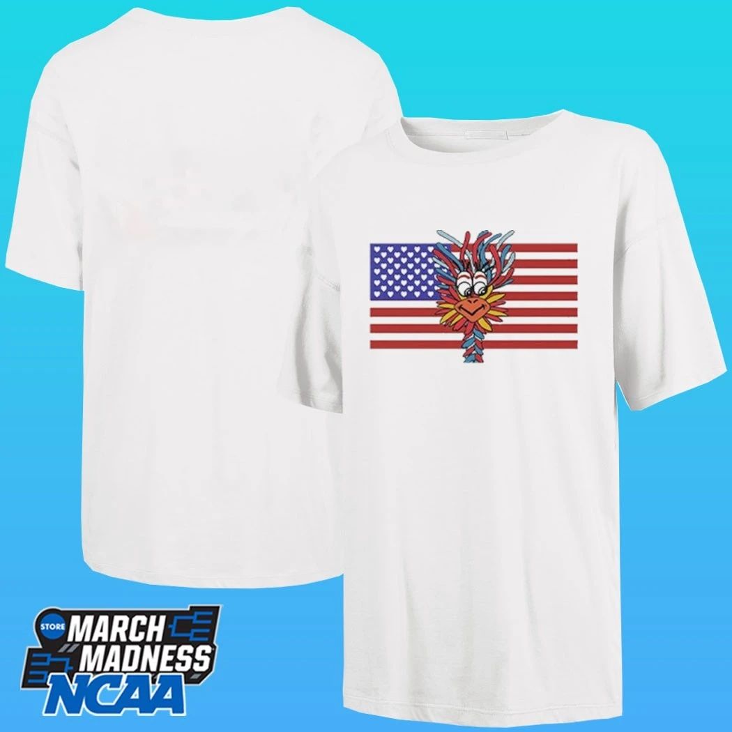 Patriotic Gooney Bird American Flag Shirt