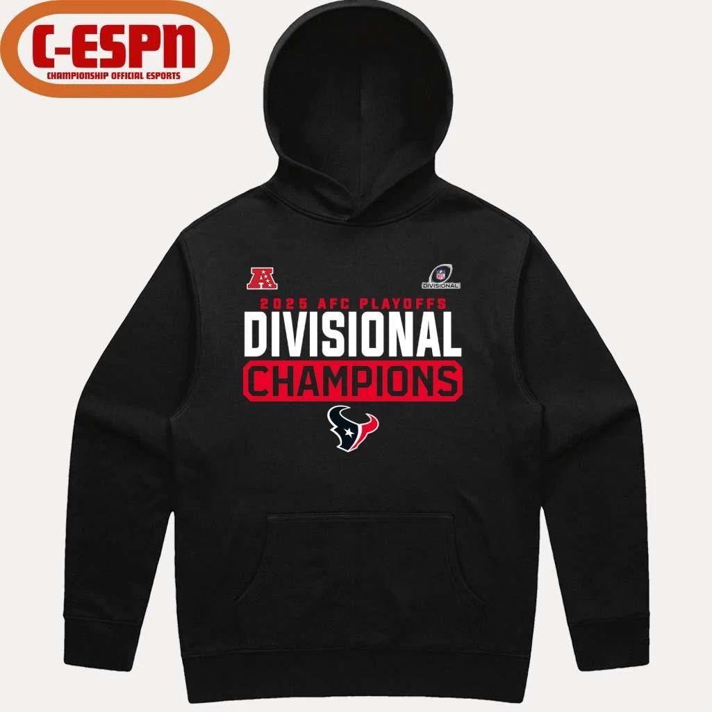 Houston Texans 2025-26 AFC Playoffs Divisional Round Champions T-Shirt