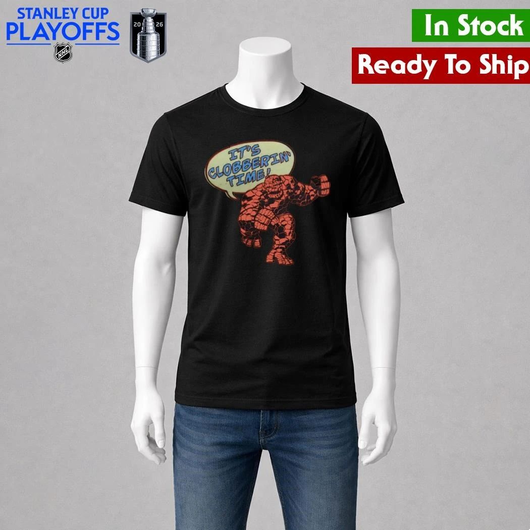 CM Punk Wearing It’s Clobberin Time Shirt
