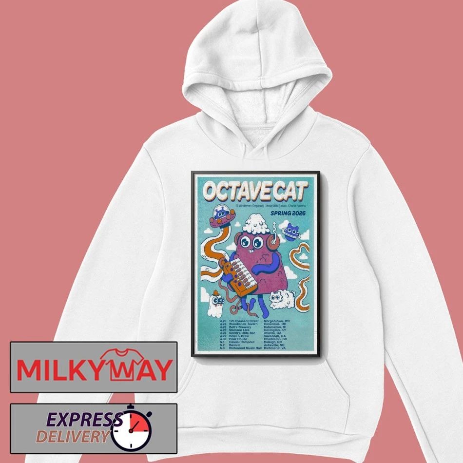 Octave Cat Tour Spring 2026 Poster shirt