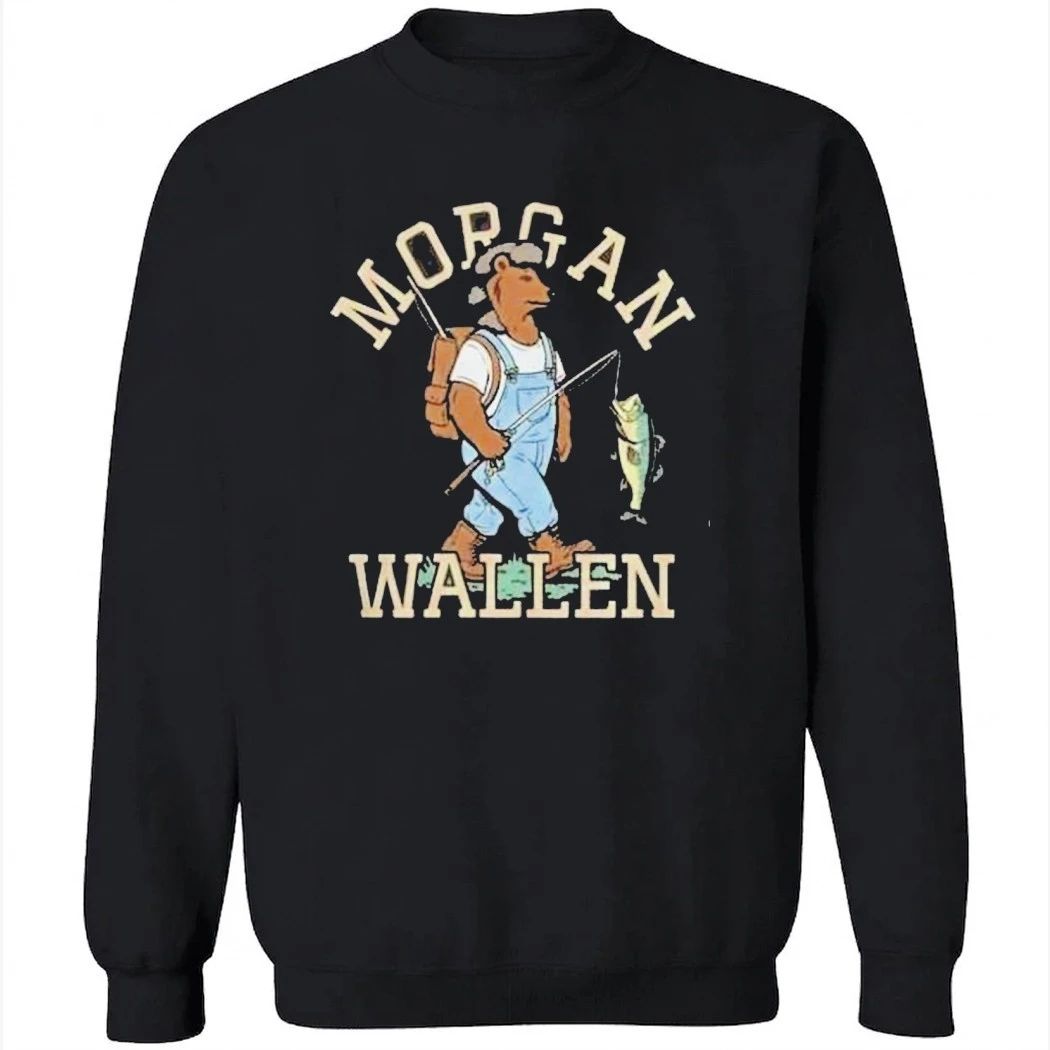 Morgan Wallen 2026 Still The Problem Tour Bear Fishing Shirt