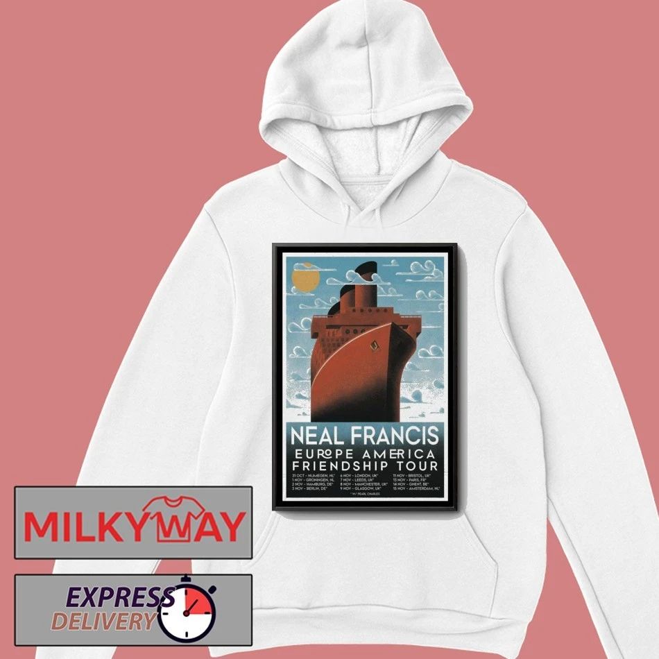 Neal Francis Europe America Friendship Tour 2025 Poster shirt