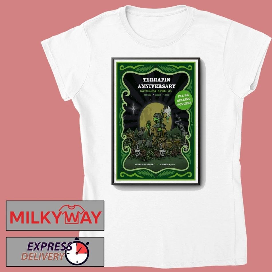 Apr 25 2026 Terrapin Anniversary Poster Athens, GA shirt