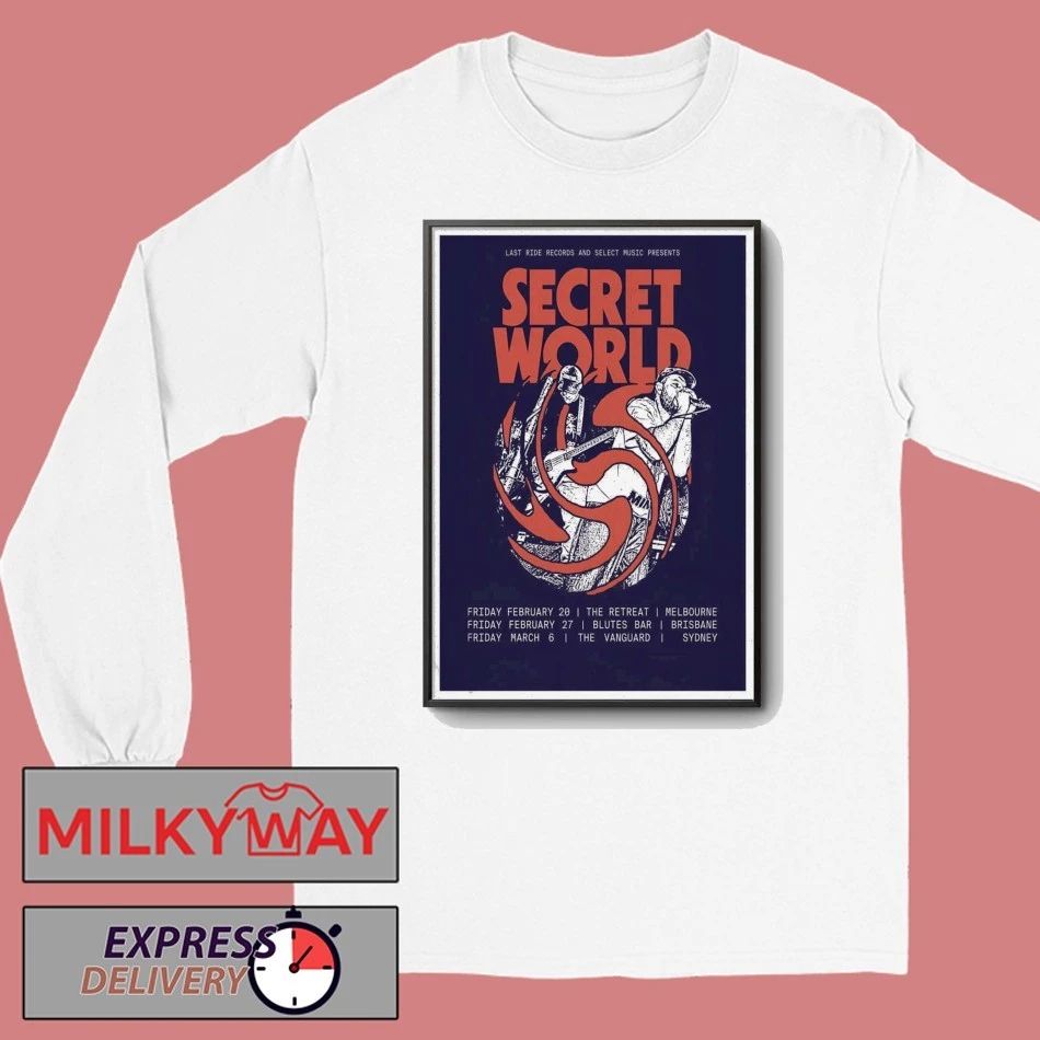 Secret World Australia 2026 Tour Poster shirt