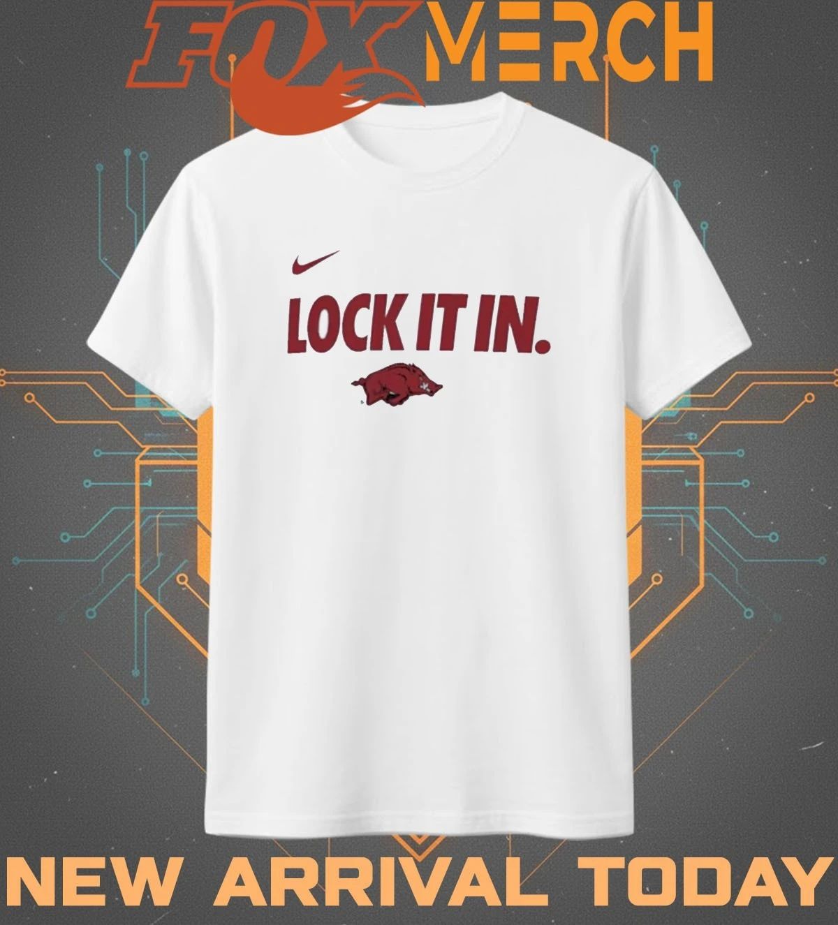 Arkansas Razorbacks Lock It In 2026 On-Court Bench Legend Dri-FIT t-shirt