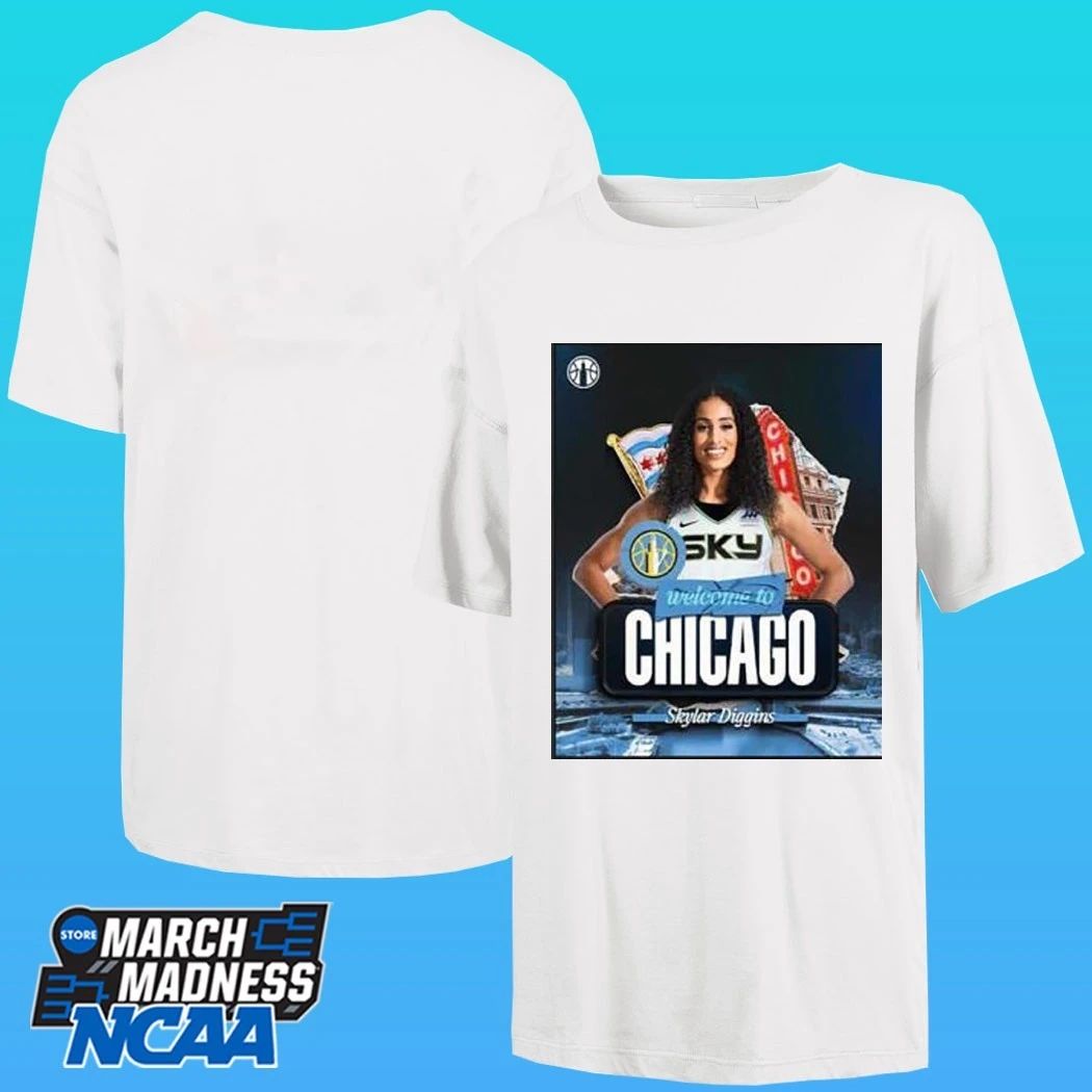 Welcome Skylar Diggins To Chicago Sky WNBA 2026 Black Shirt