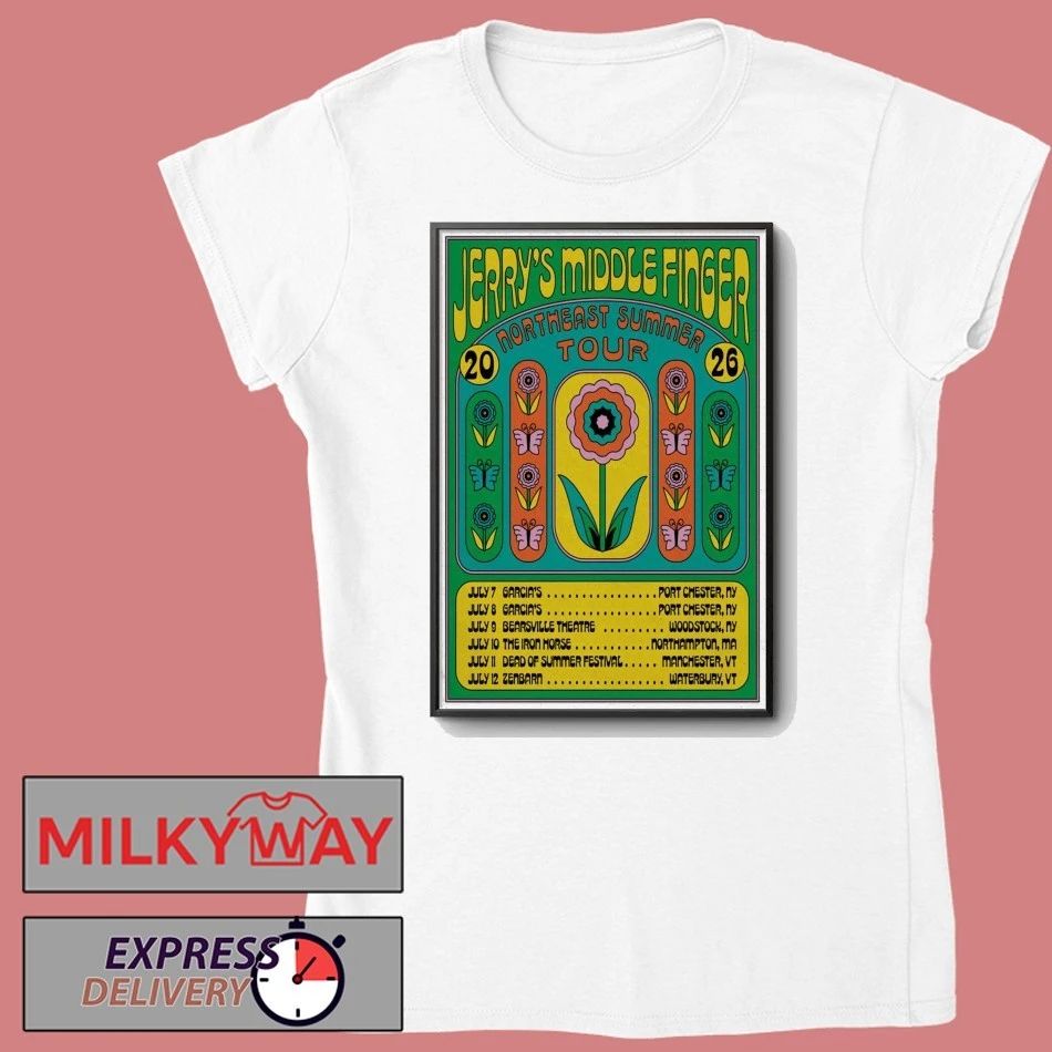 Poster Jerry’s Middle Finger Northeast Summer Tour 2026 shirt