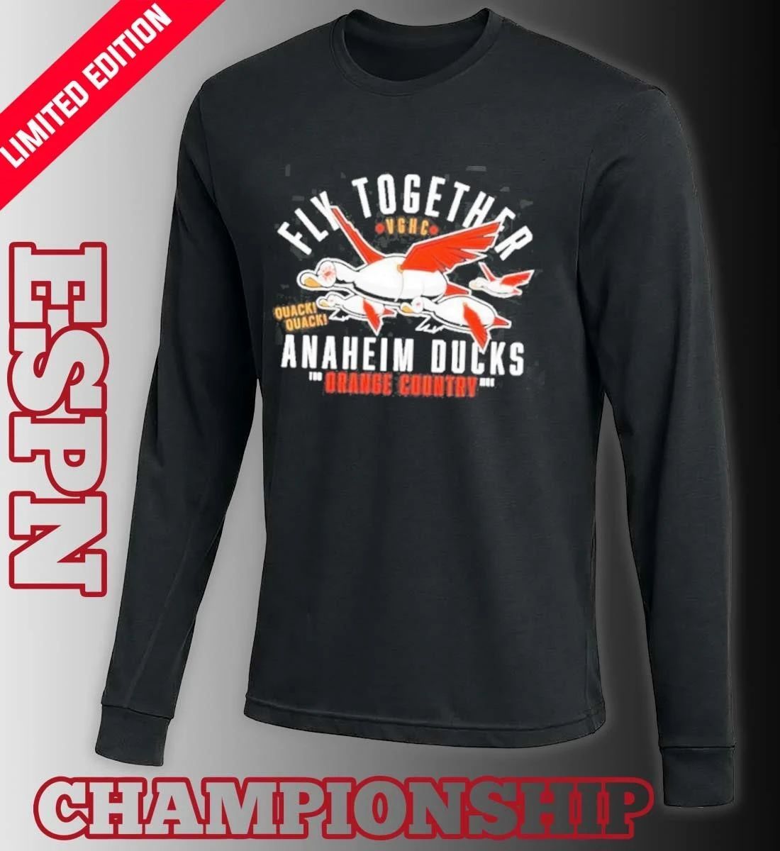 Anaheim Ducks Fly Together Orange County Hockey NHL Playoffs Shirt