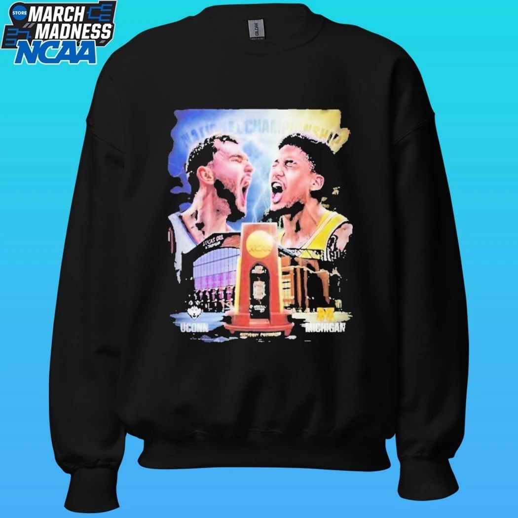 2026 NCAA Division 1 Men’s Basketball National Championship Uconn Huskies Vs Michigan Wolverines Matchup Two Teams One Goal Shirt