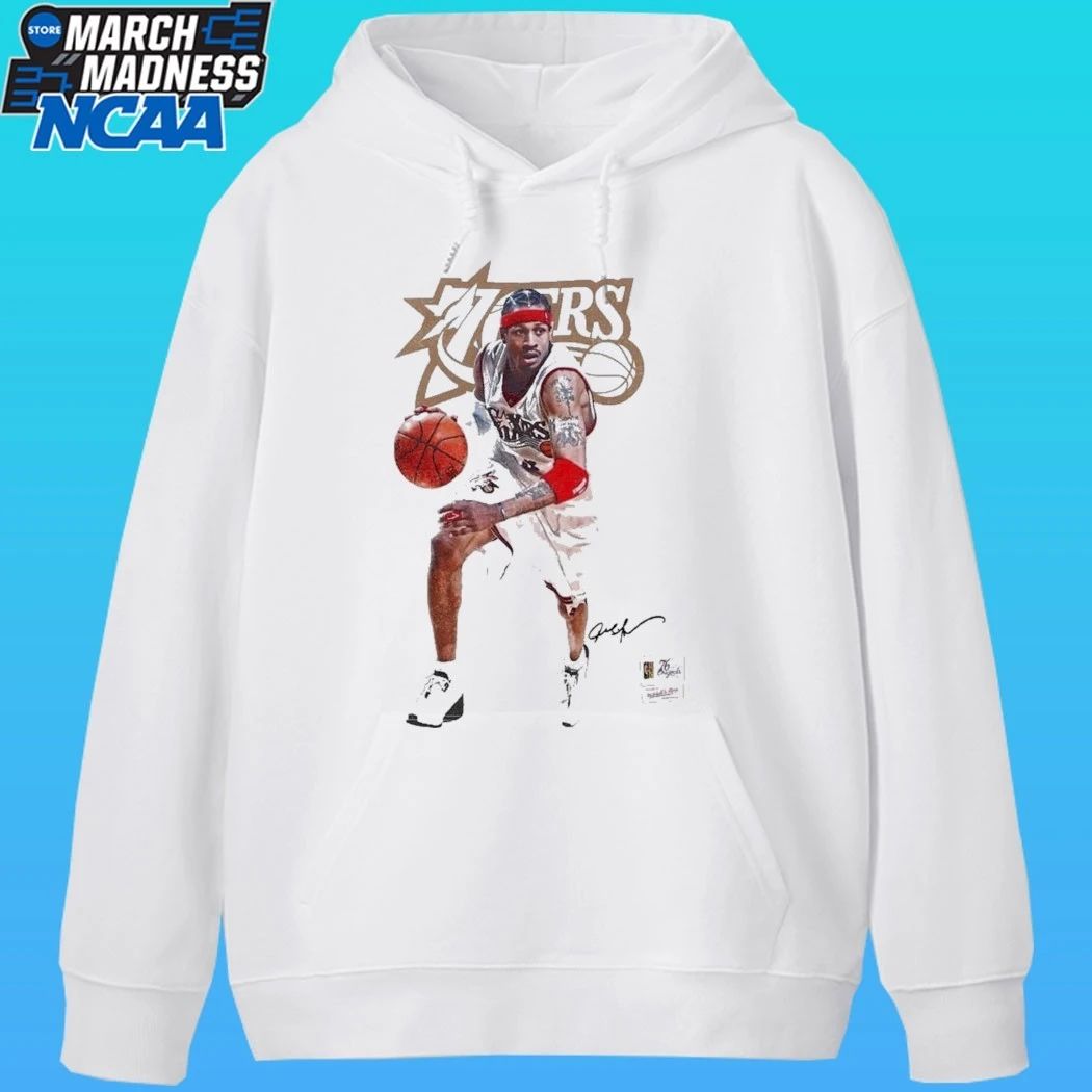 Allen Iverson Philadelphia 76ers Mitchell & Ness Playmaker Signature Shirt