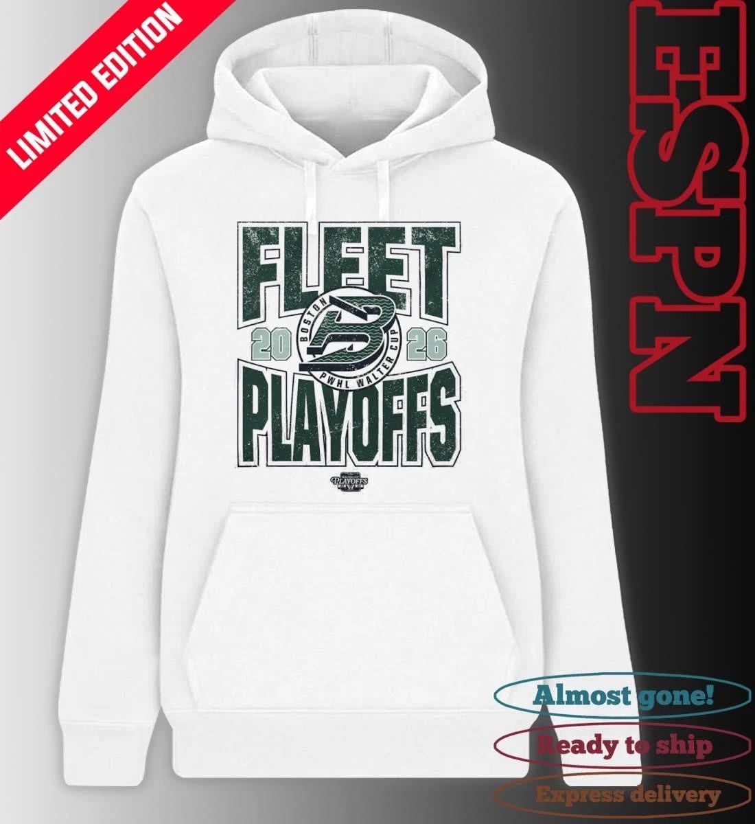 Boston Fleet 2026 PWHL Walter Cup Playoffs Voyage Shirt