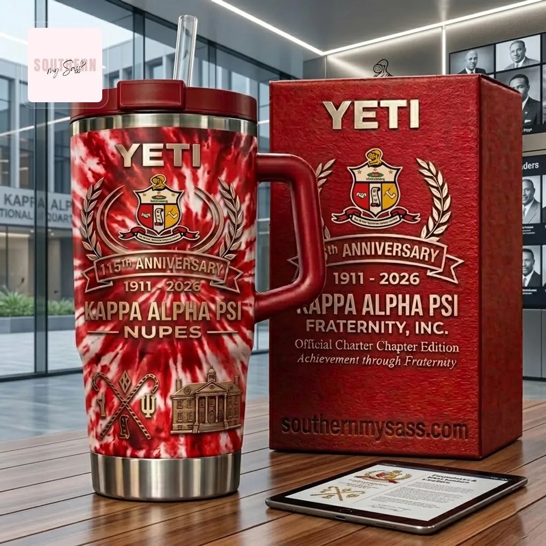 YETI Kappa Alpha Psi Fraternity 115th Anniversary Official Charter Edition Tumbler