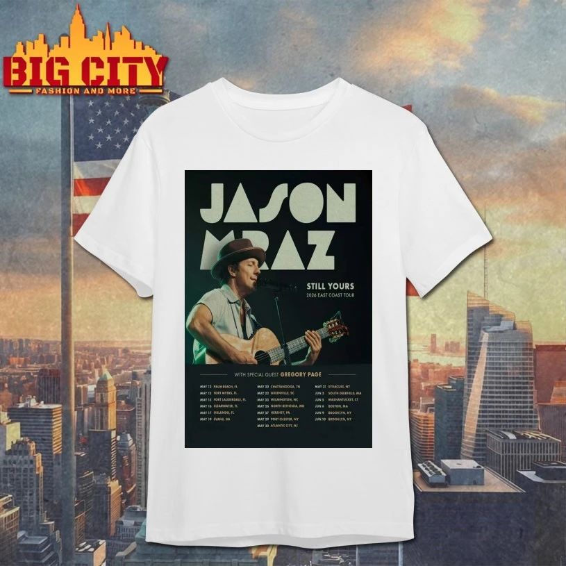 Original Jason Mraz East Coast Tour 26 Poster T-Shirt