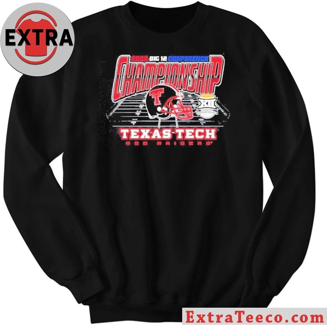 Texas Tech Red Raiders 2025 Big 12 Conference Championship Helmet Shirt