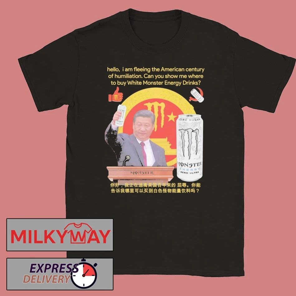 hello, i am fleeing the American century of humiliation. Can you show me where to buy White Energy Drinks shirt