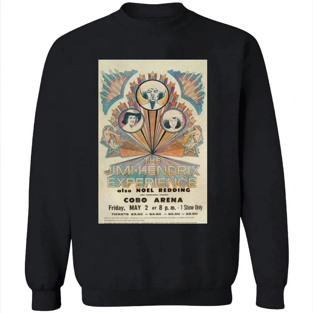 Jimi Hendrix May 2 2026 Cobo Arena Shirt