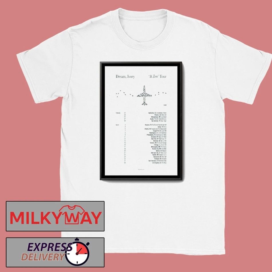 Dream Ivory At Zero Tour 2026 Poster shirt
